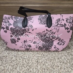Victoria's Secret Pink and Black Floral Tote